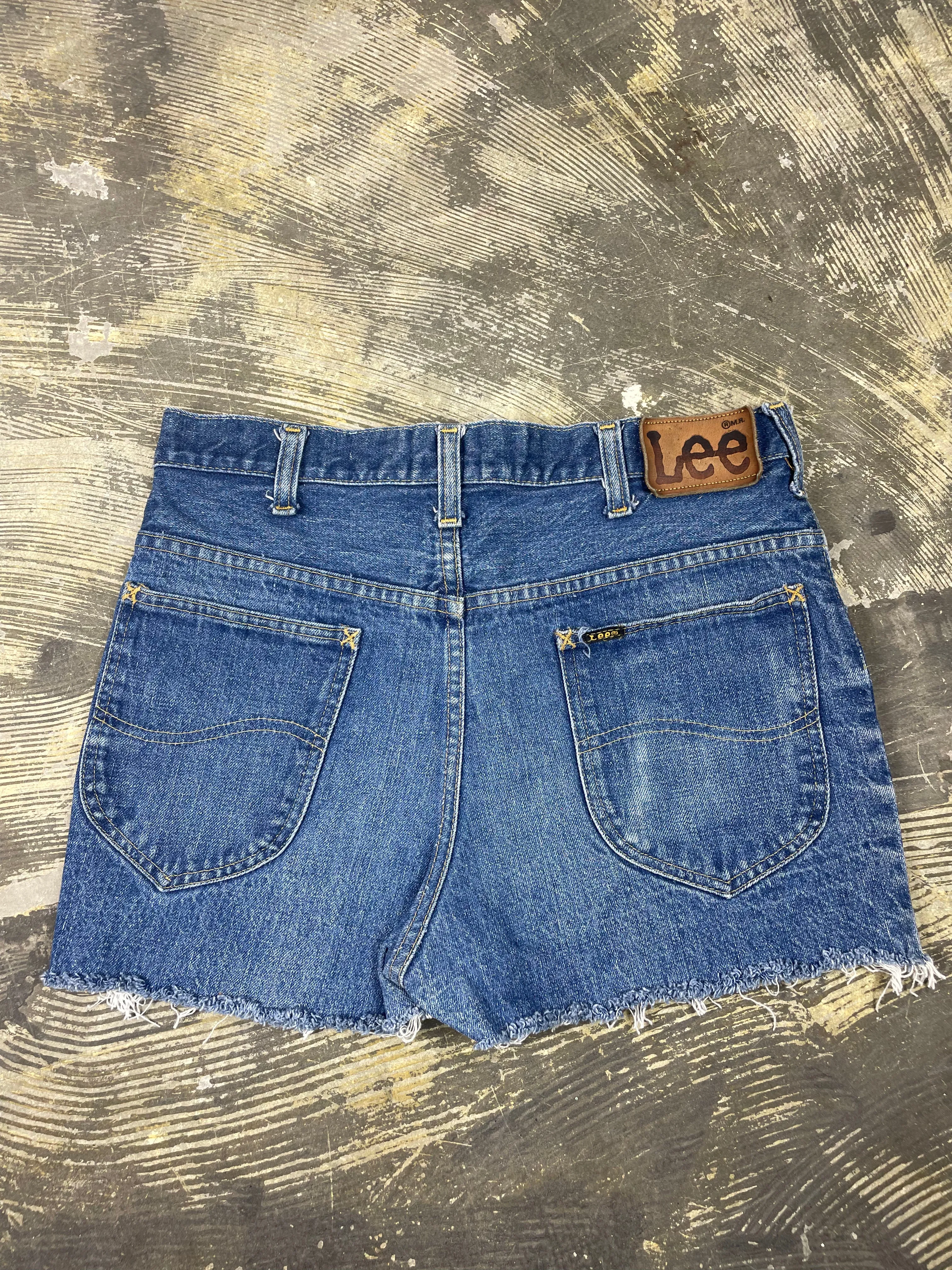 1970's Vintage Lee Riders Cutoff Denim Shorts (JYJ0524-237)