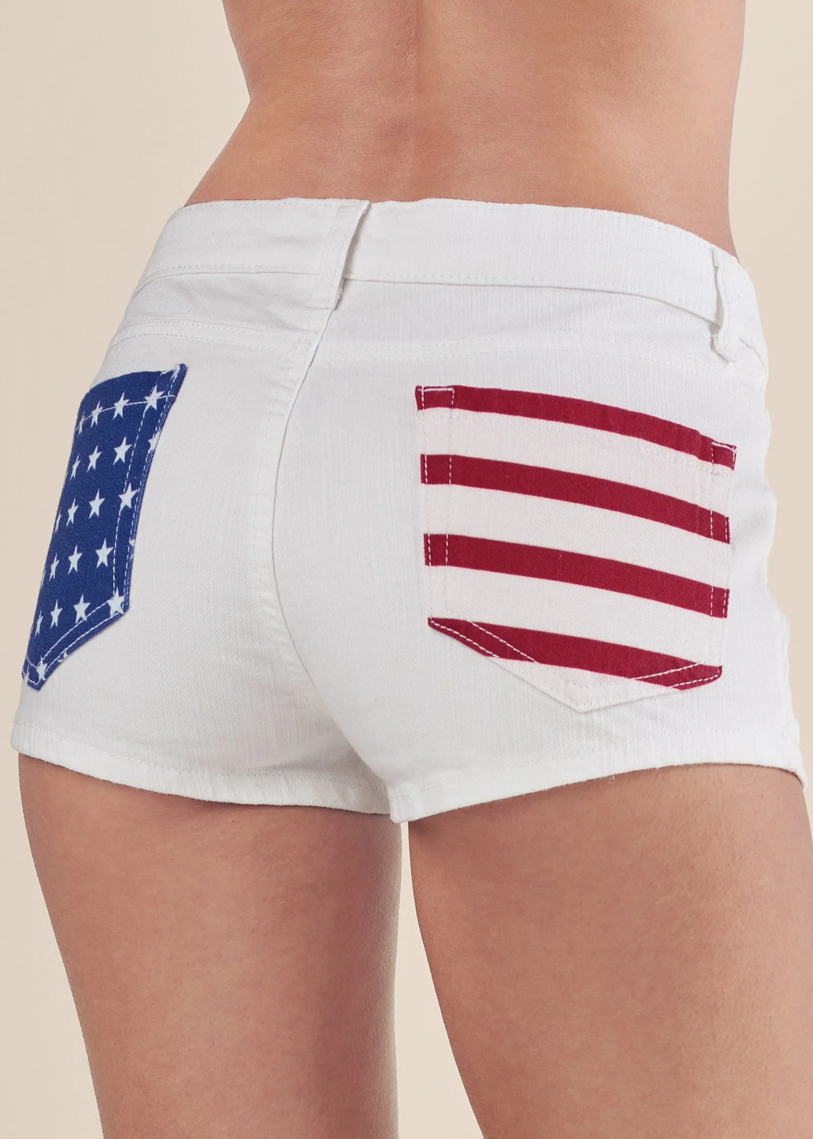 Americana Shorts - White Denim