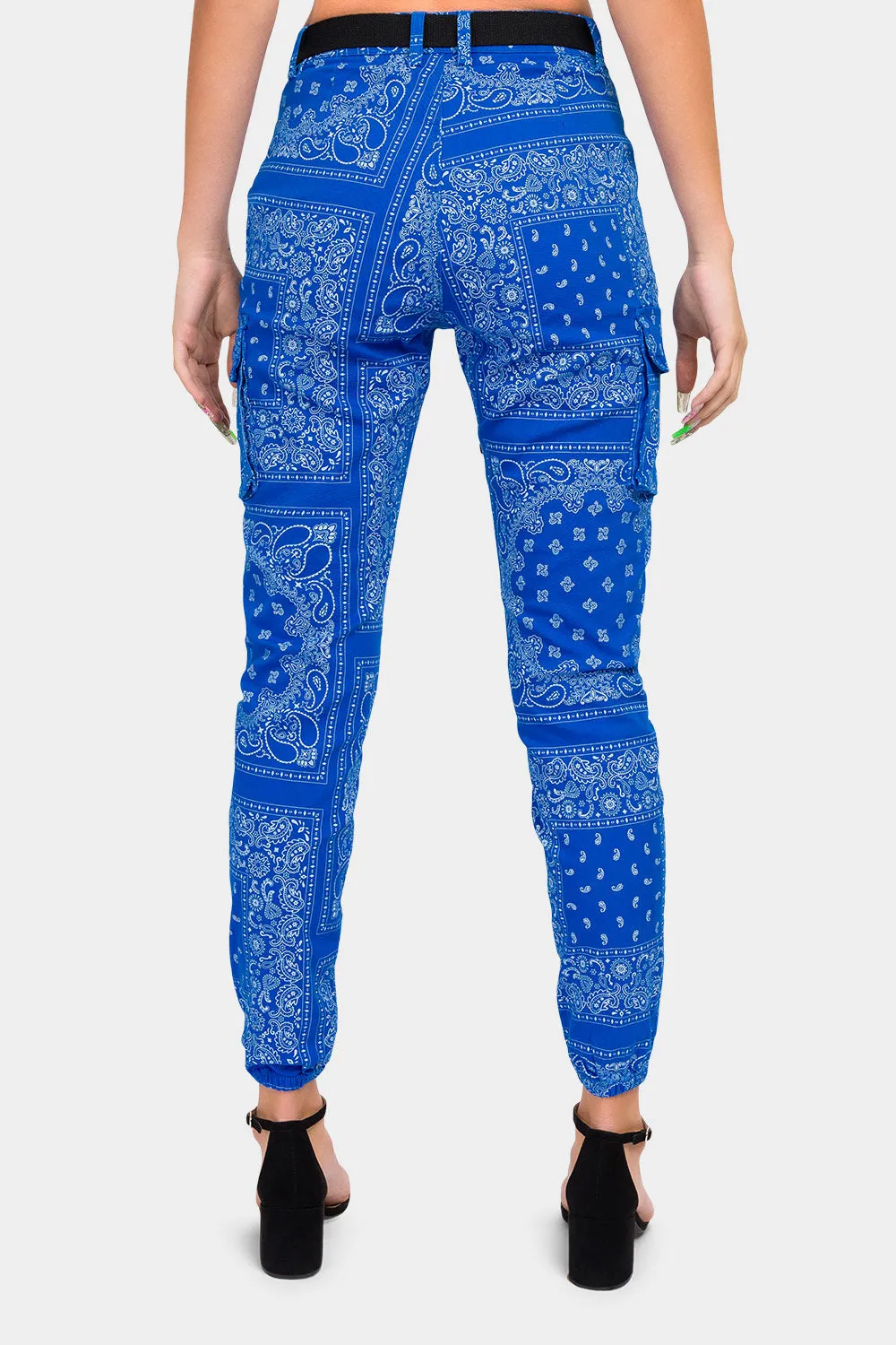 Bandana Paisley Cargo Joggers