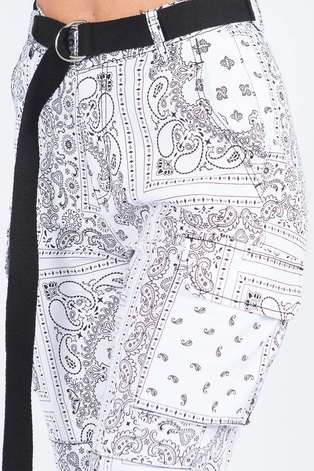 Bandana Paisley Cargo Joggers