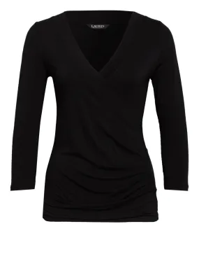 Blouse LAUREN RALPH LAUREN ALAYJA mit 3/4-Arm, black