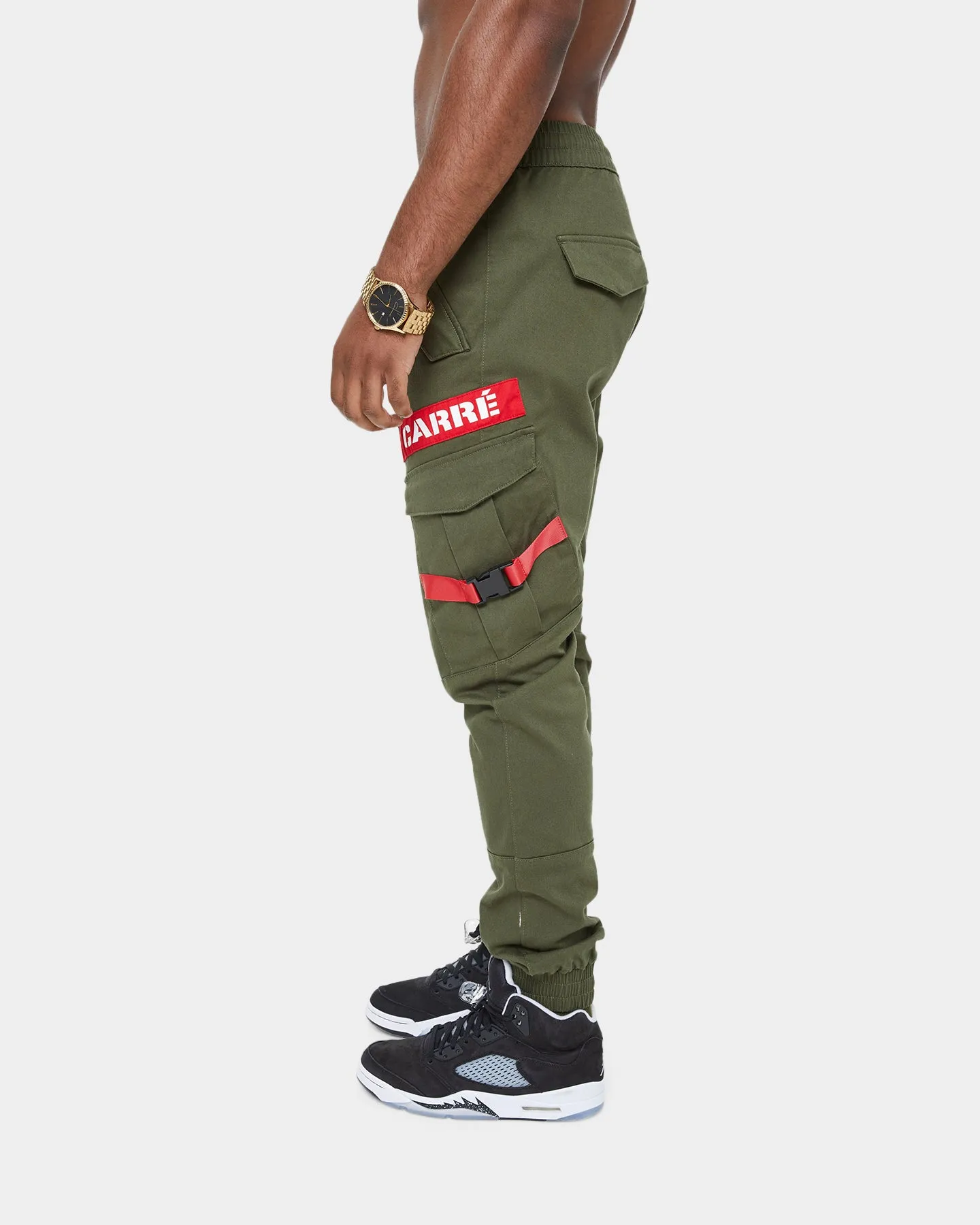 Carré Transition Cargo Joggers Army Green