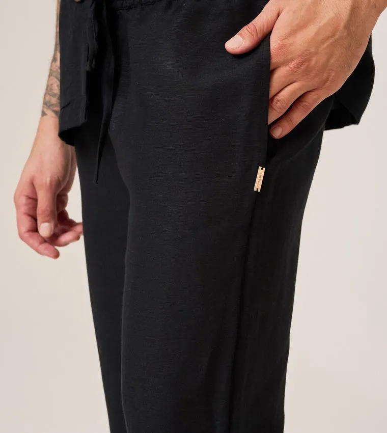 F5 STRAIGHT LEG LINEN PANTS