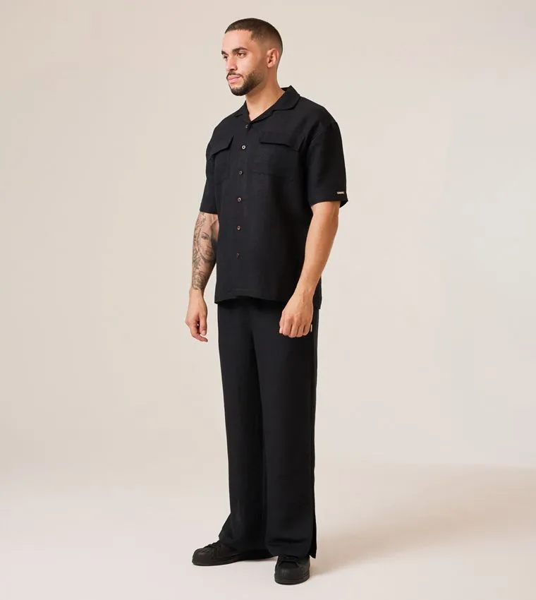 F5 STRAIGHT LEG LINEN PANTS