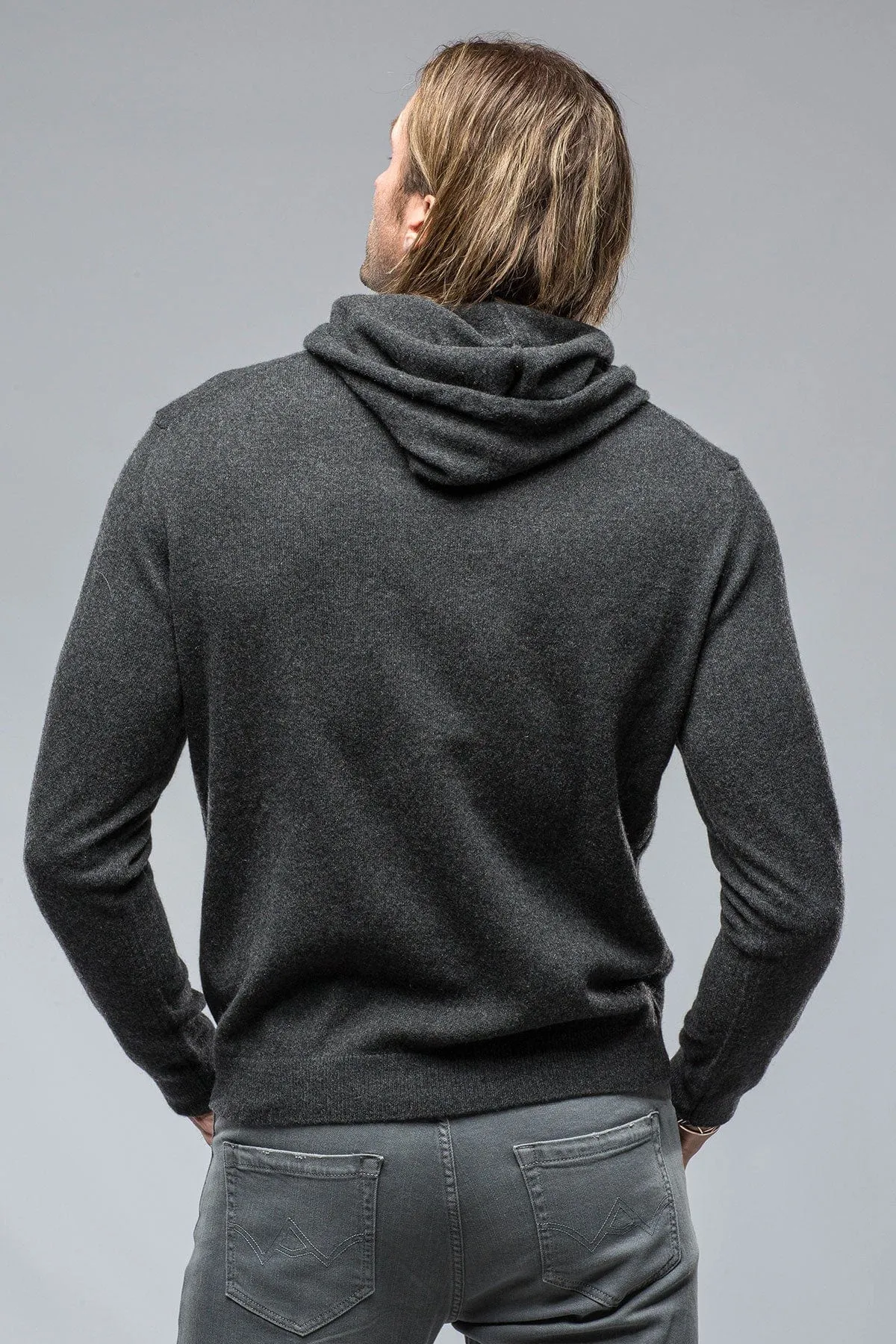 Florio Hooded Cashmere Sweater Grey