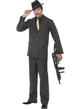 Gold Pinstripe Gangster Costume