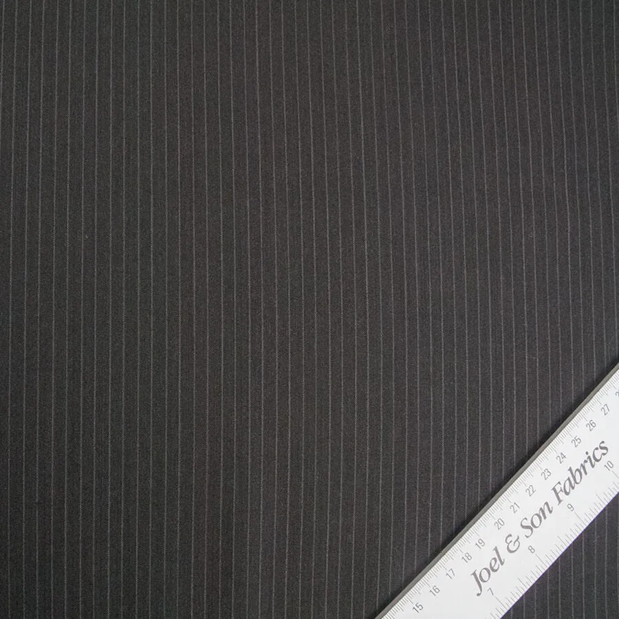 Grey Striped Super 130s Tropical Suiting (A 3m Piece)