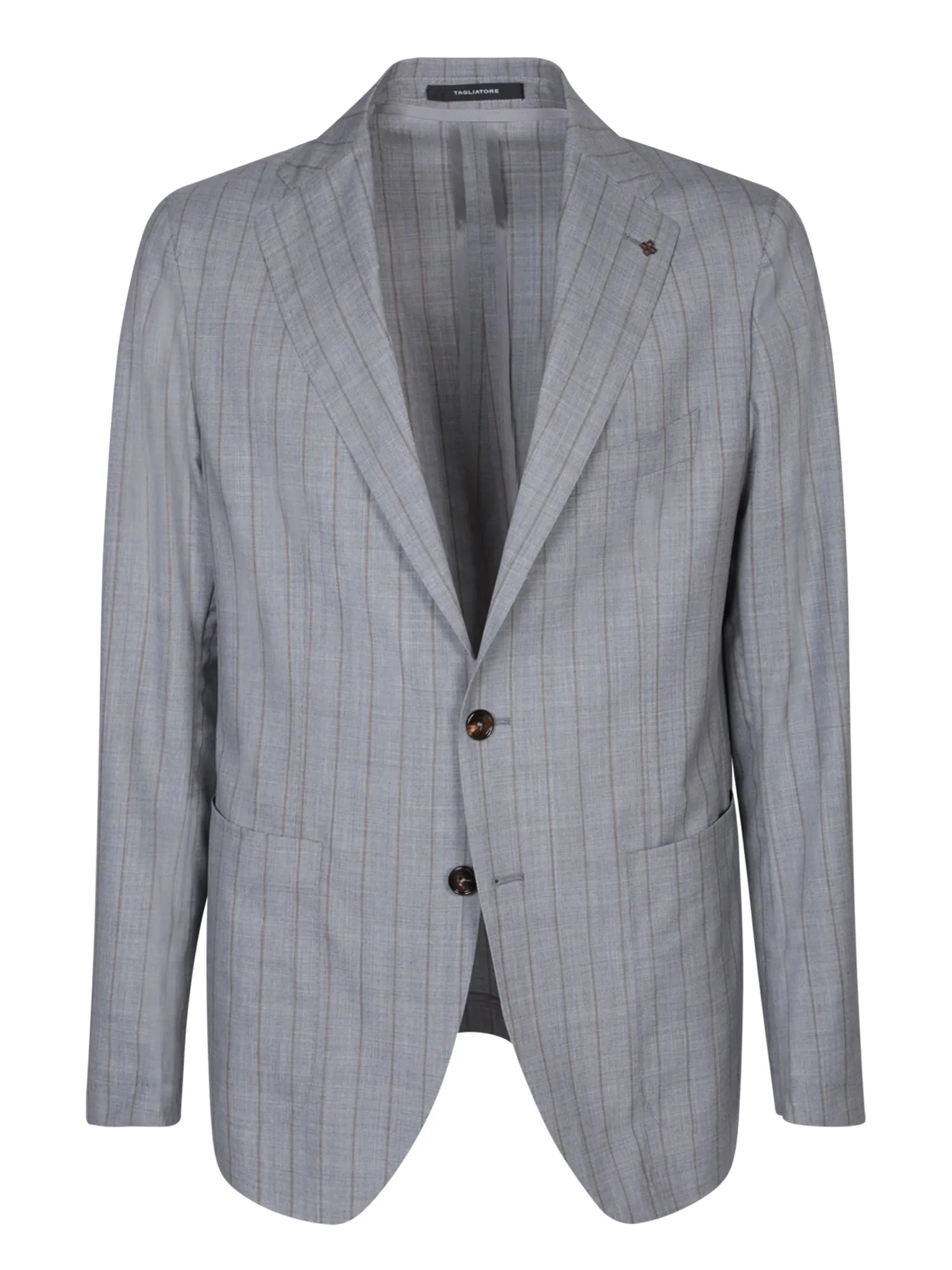 Grey/Brown Pinstripe Suit