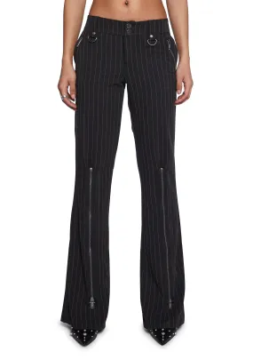 Heather Pinstripe Trousers