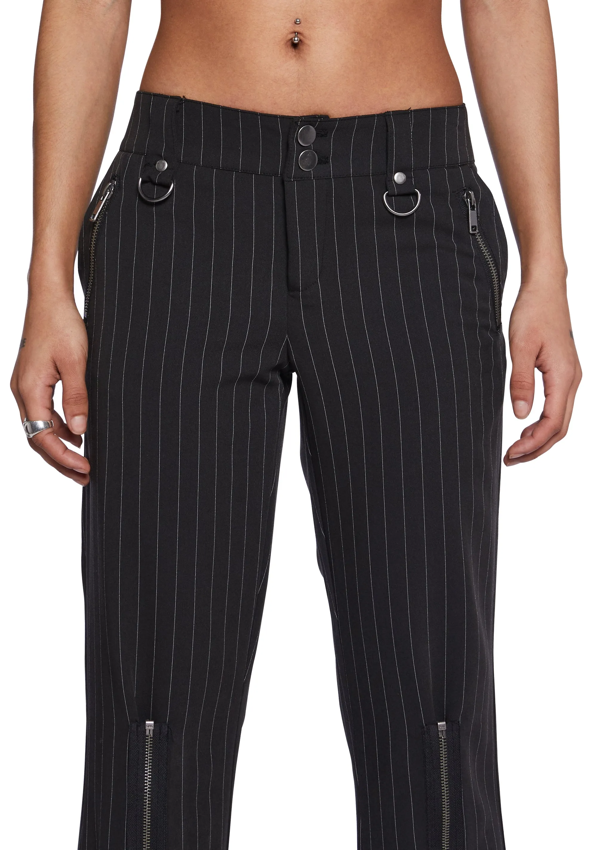 Heather Pinstripe Trousers