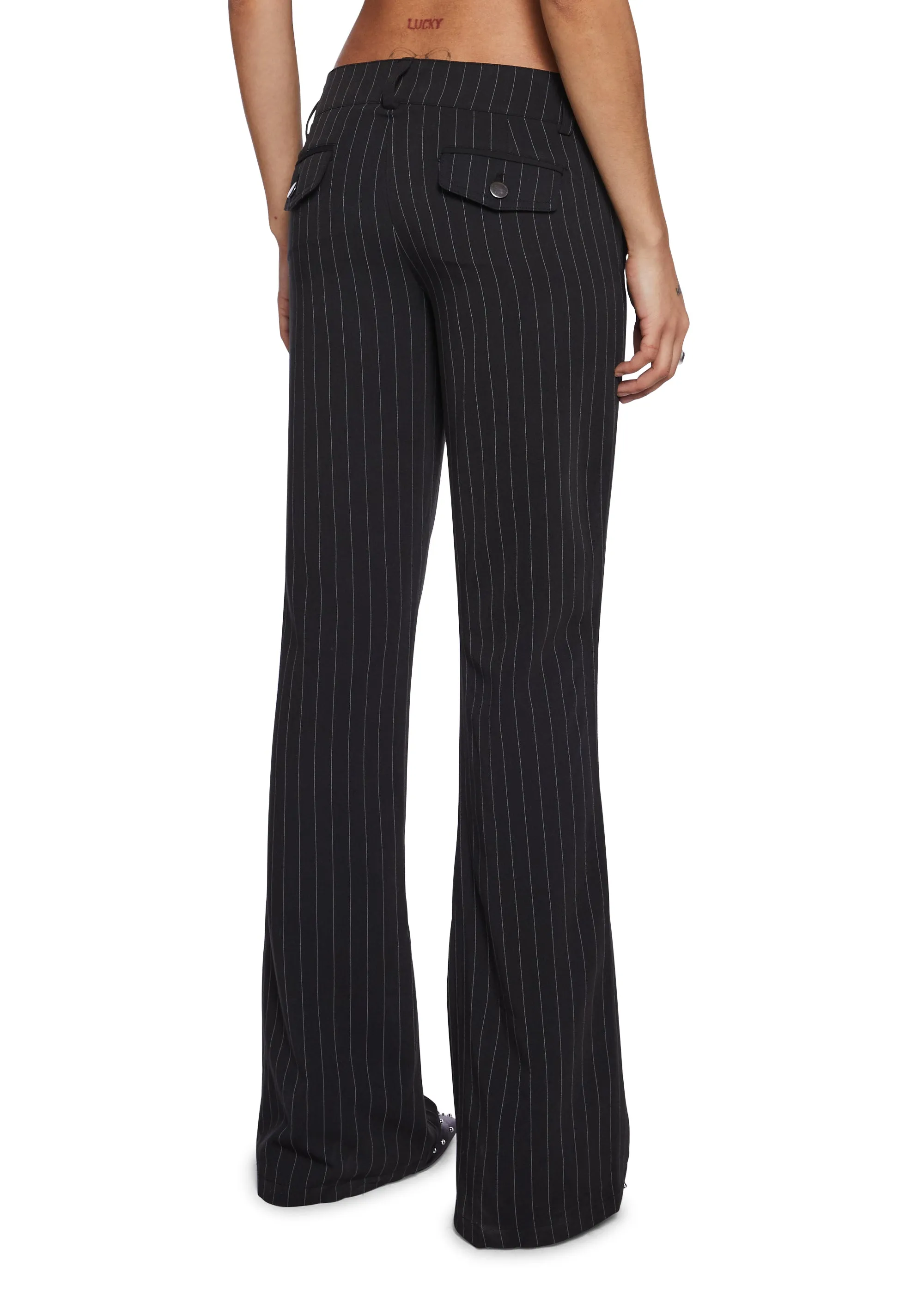 Heather Pinstripe Trousers