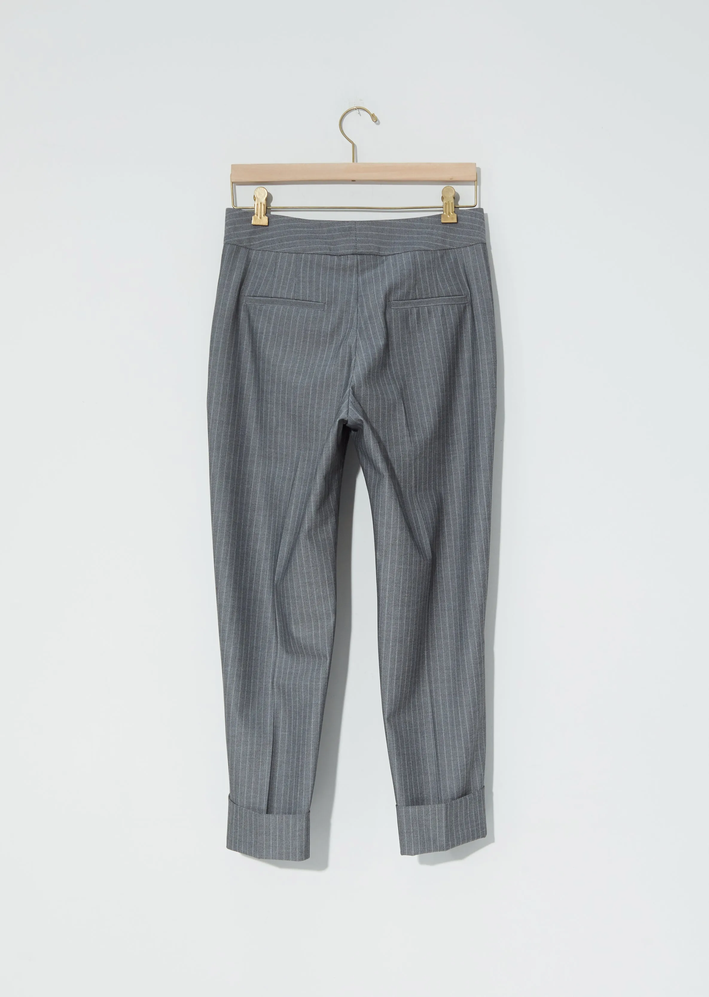 Jet Trousers — Grey Pinstripe