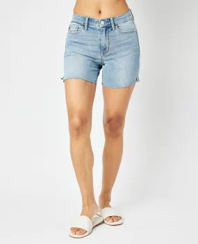 Judy Blue Mid Rise Cut Off Shorts