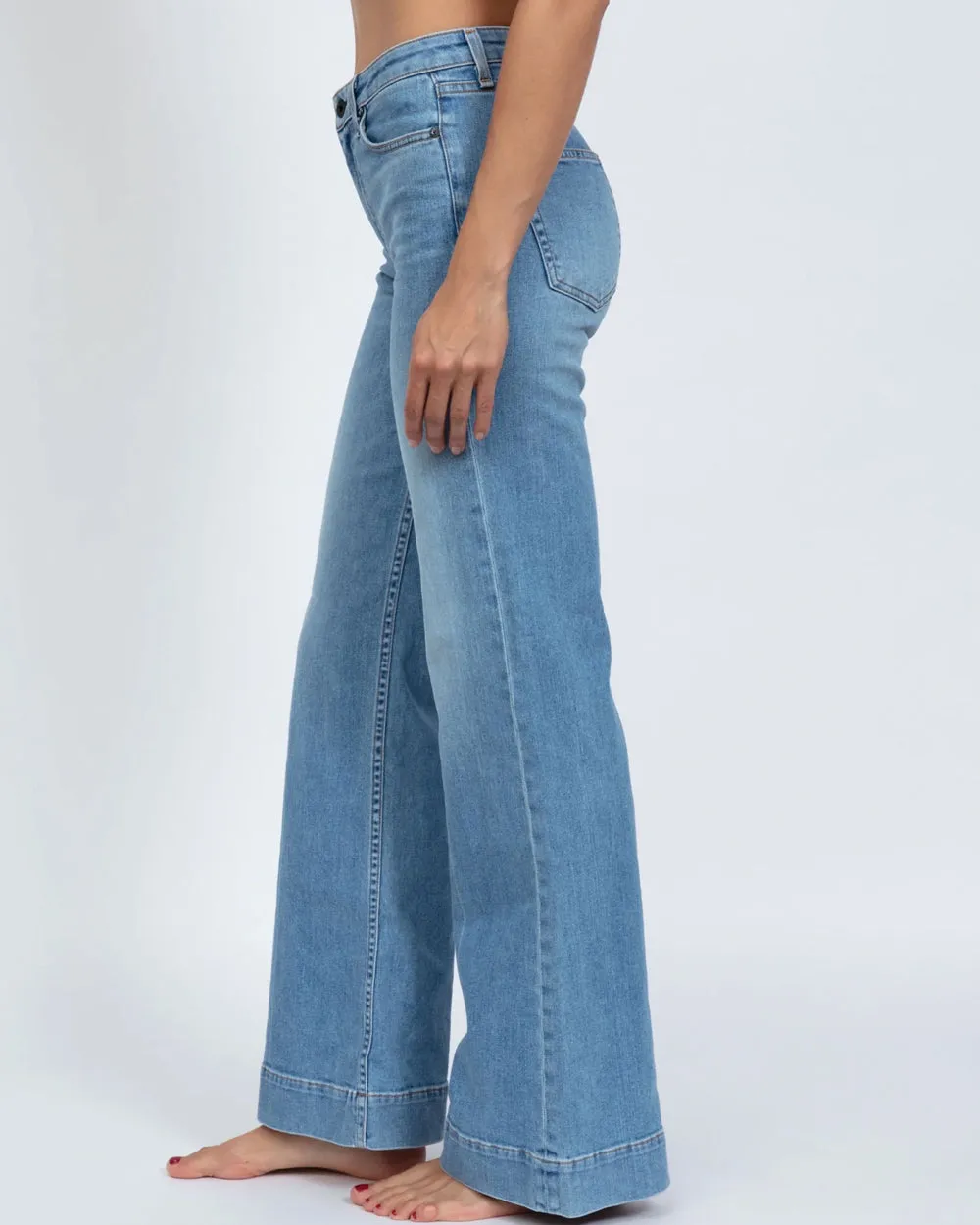 Juniper Wide Leg Jean in Keel Over