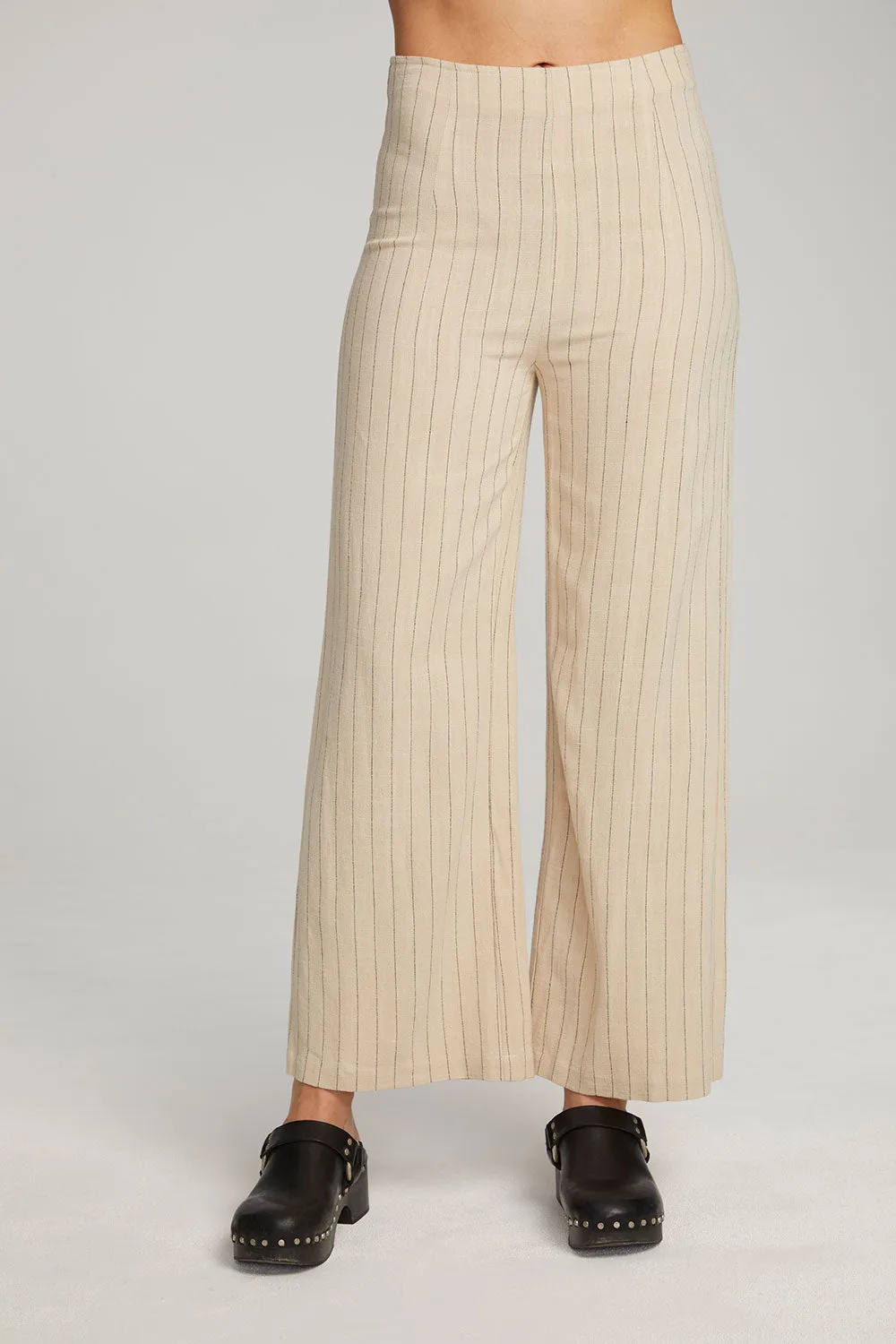 Laurel White Pinstripe Trouser