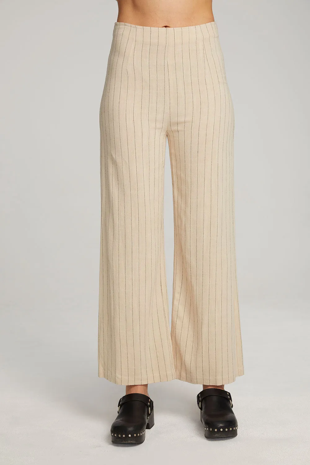 Laurel White Pinstripe Trouser