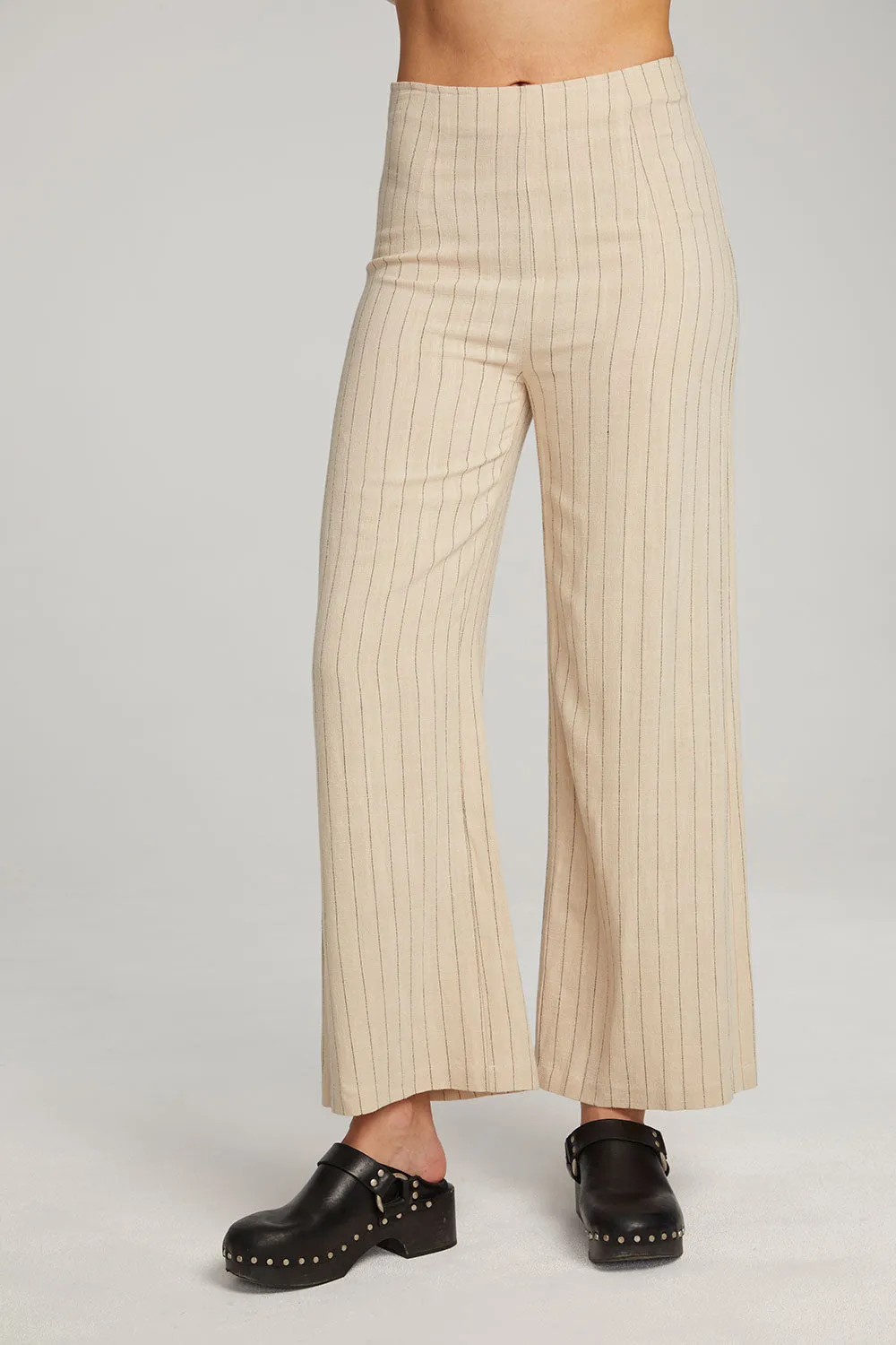 Laurel White Pinstripe Trouser