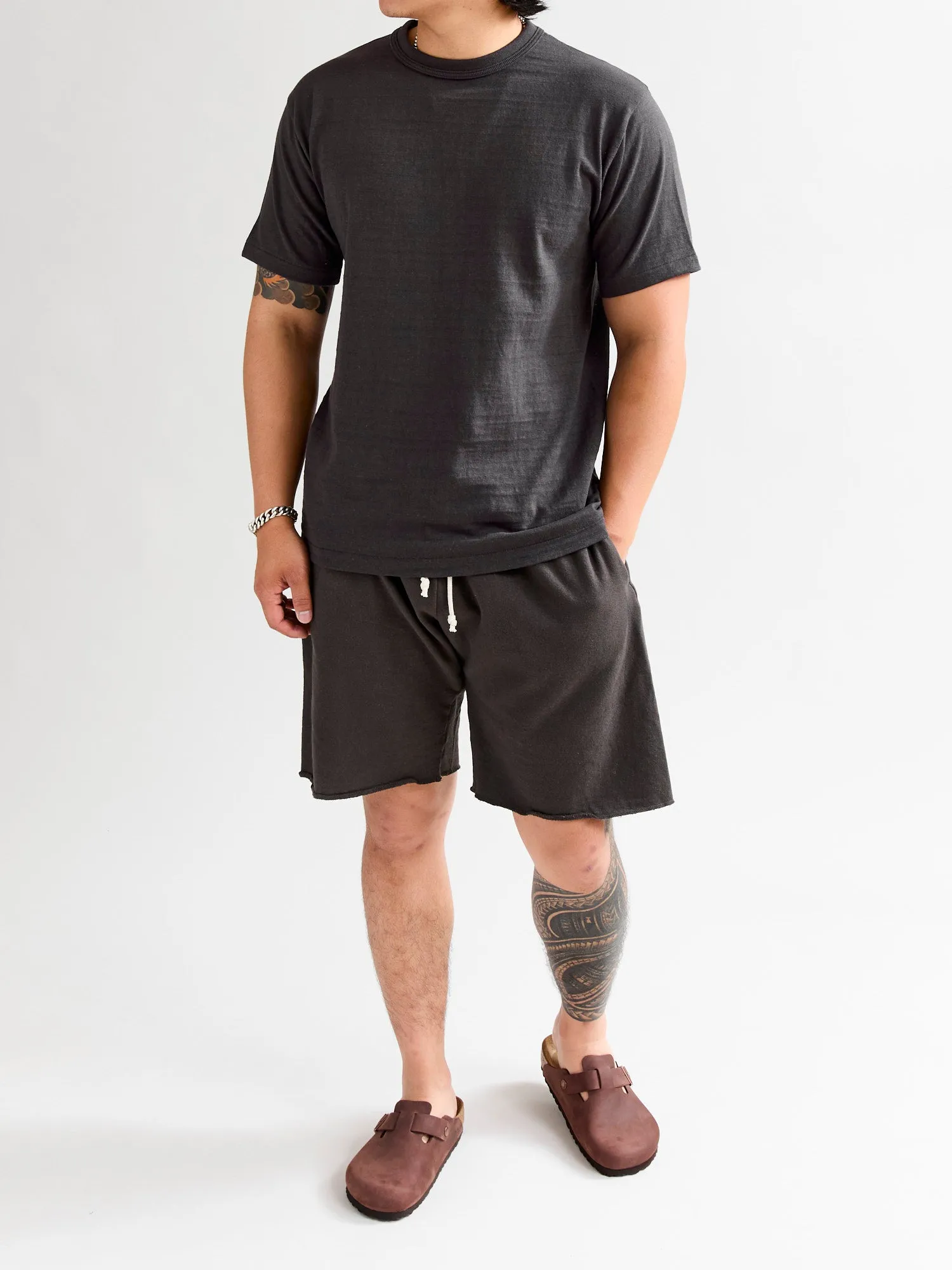 Lightweight Cutoff Sweatshort in Sumikuro