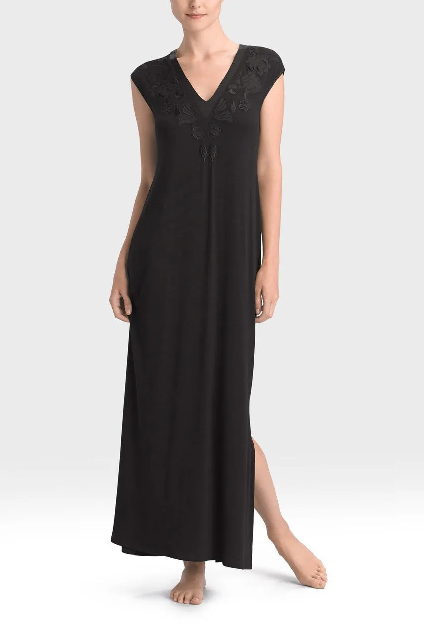 Lounge Essentials Gown - Black