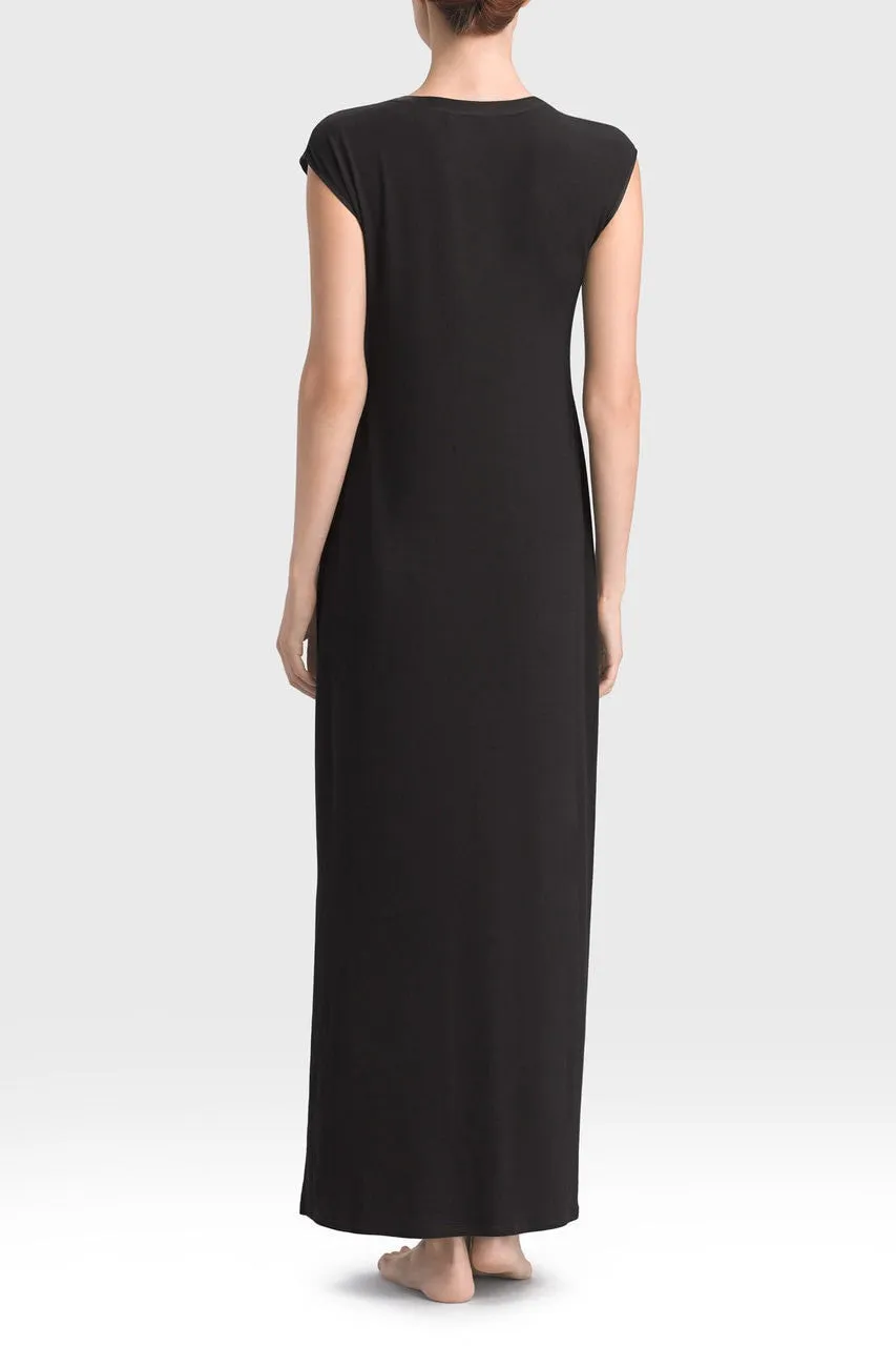 Lounge Essentials Gown - Black