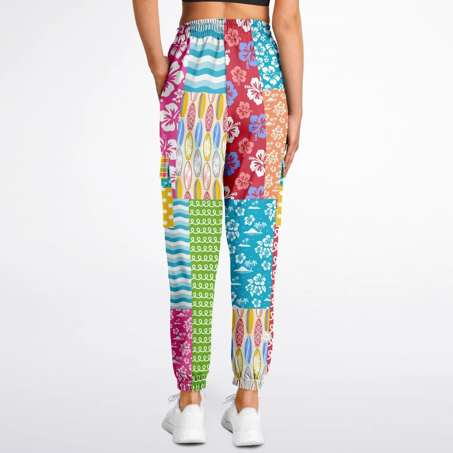 Maui Waui Hawaiian Patchwork Unisex Cargo Sweats