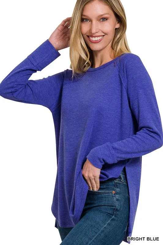 MELAGE BABY WAFFLE LONG SLEEVE TOP