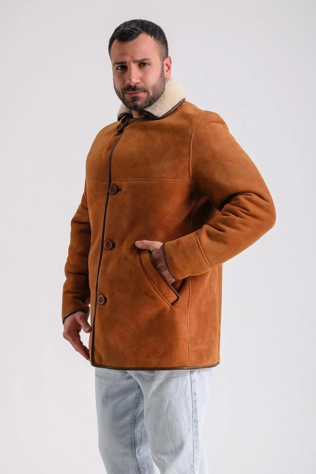 Men's Wool Fashion Suede, Whiskey