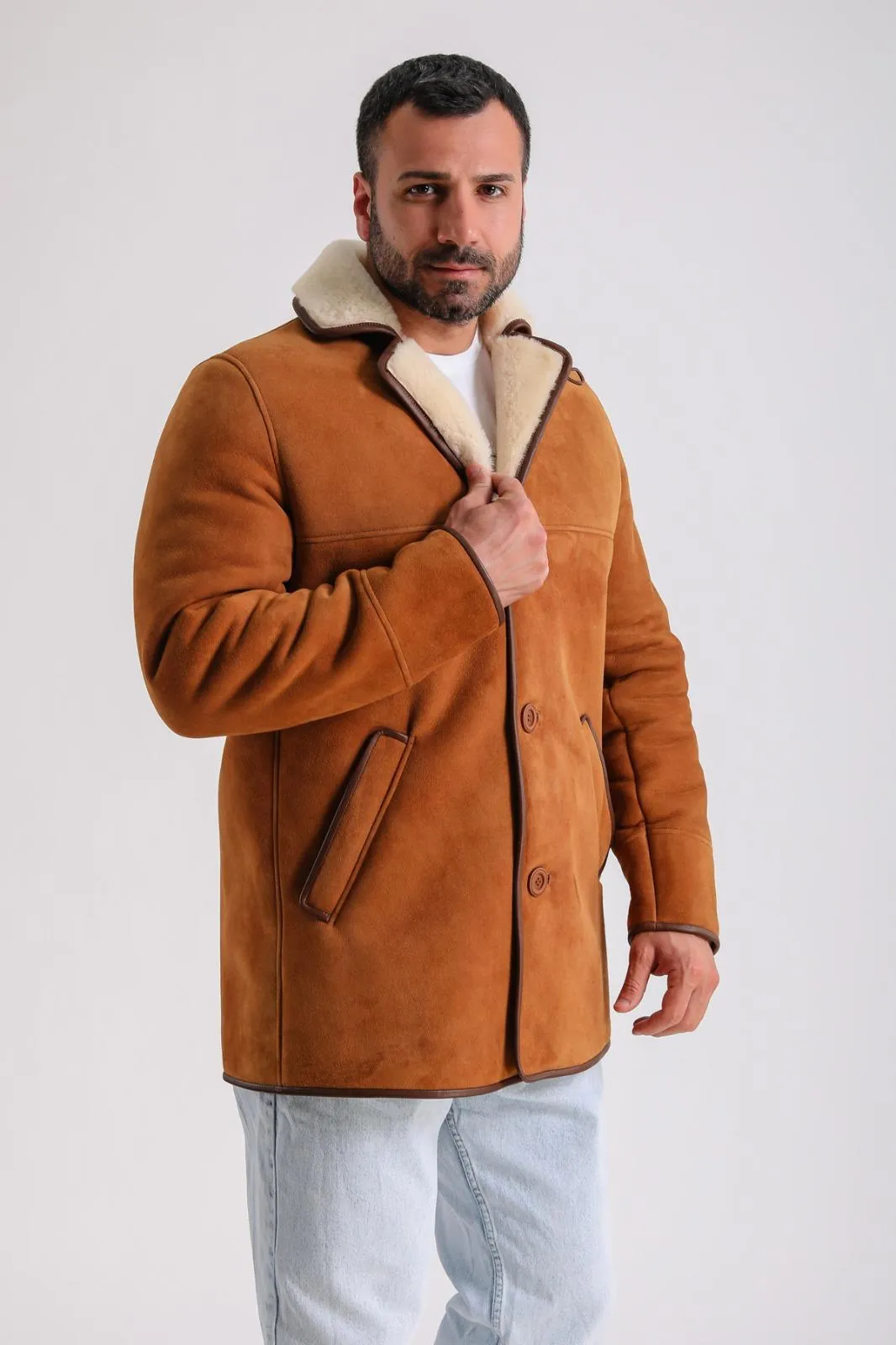 Men's Wool Fashion Suede, Whiskey