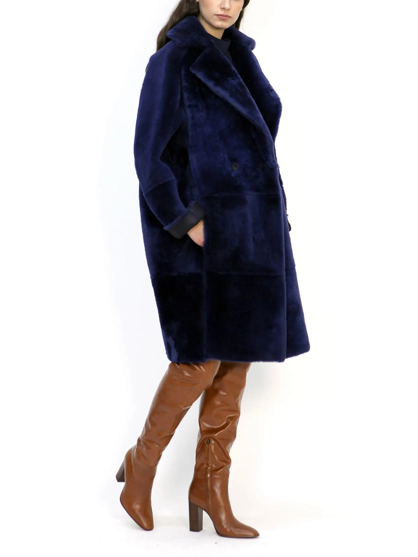 Nina Italian Merino Shearling Sheepskin Coat