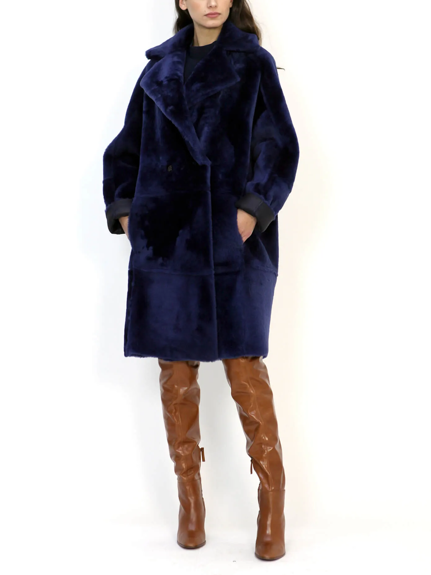 Nina Italian Merino Shearling Sheepskin Coat