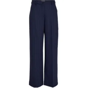 PC8128  Drew Pinstripe Trousers  - Black Iris Stripe