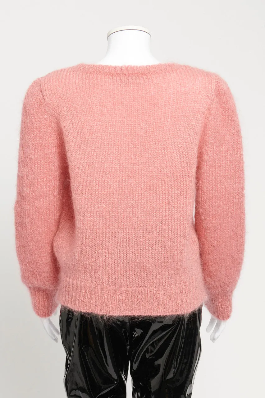 Pink Mohair Blend Preowned Jumper