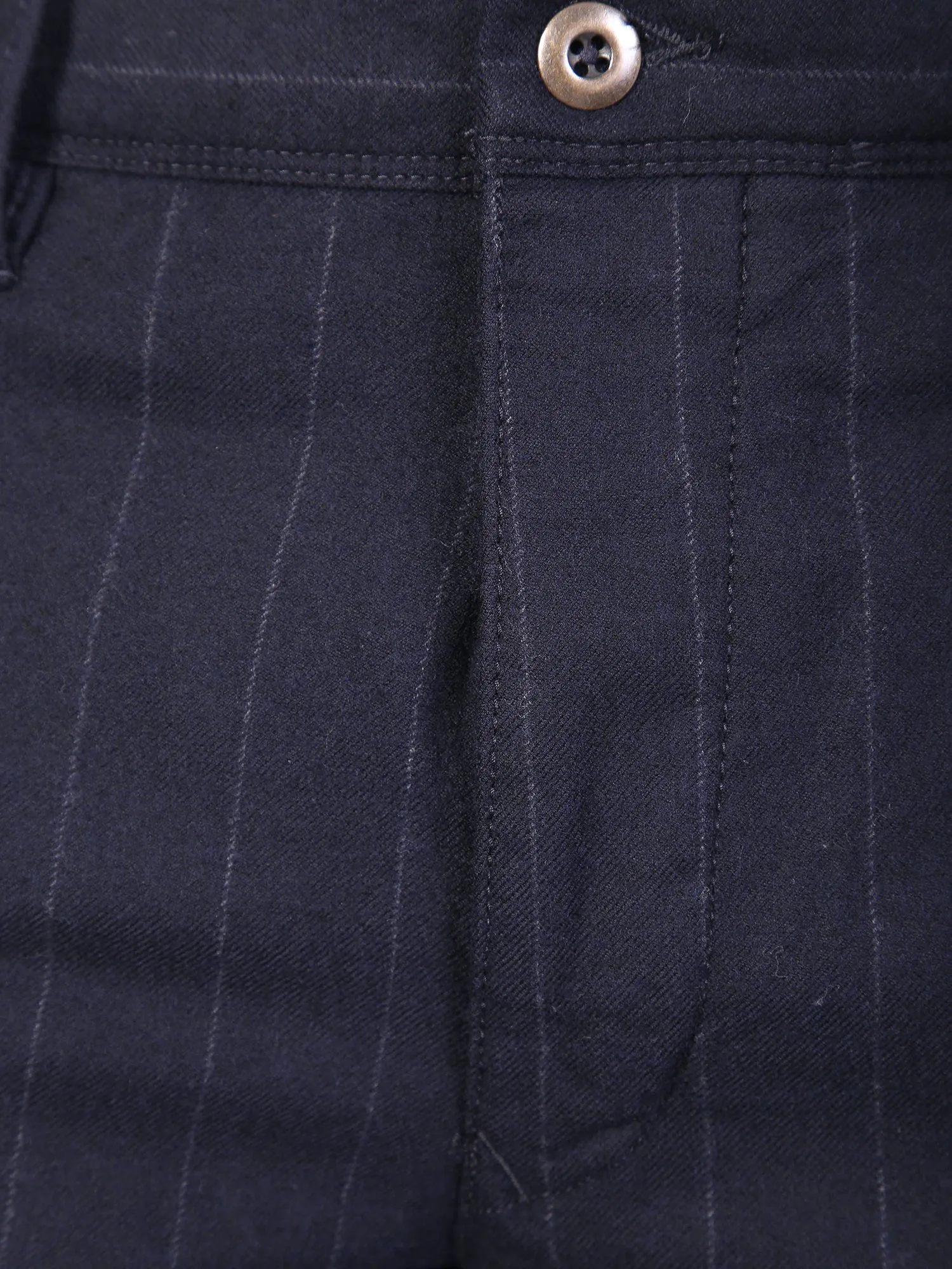 Pinstripe pattern trousers