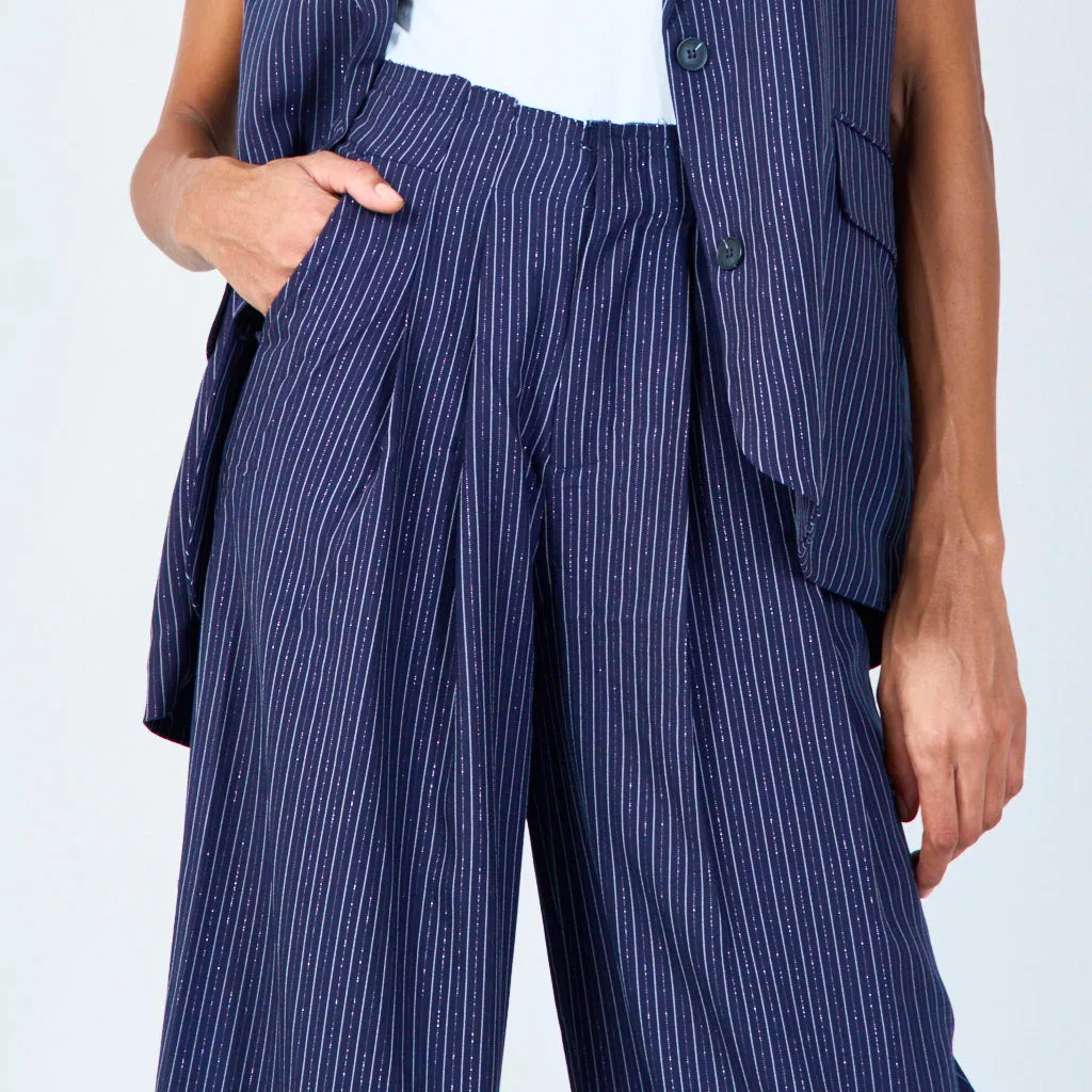 Pinstripe relaxed-fit trousers wholesale