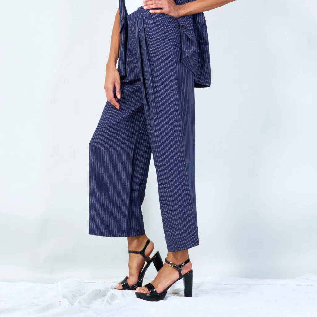 Pinstripe relaxed-fit trousers wholesale