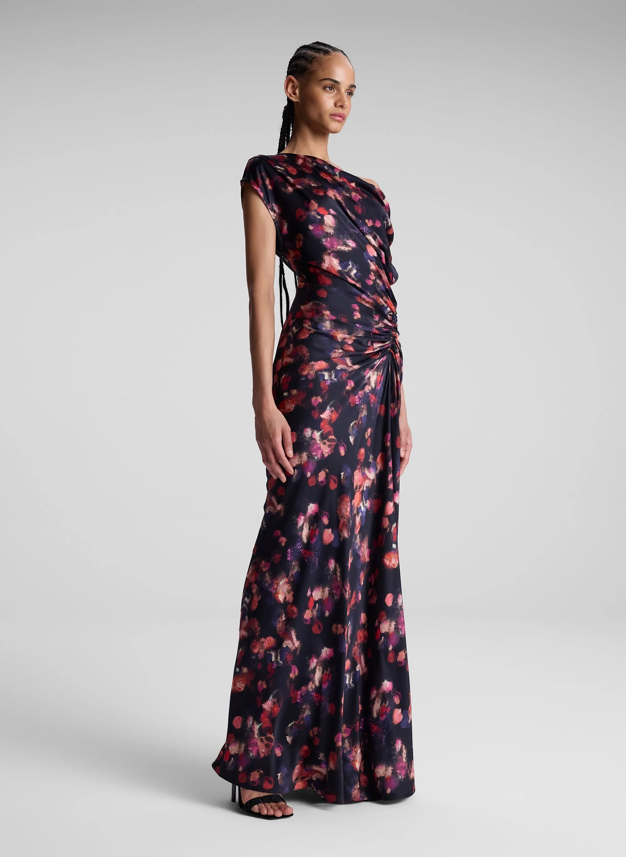 Poppy Stretch Silk Gown