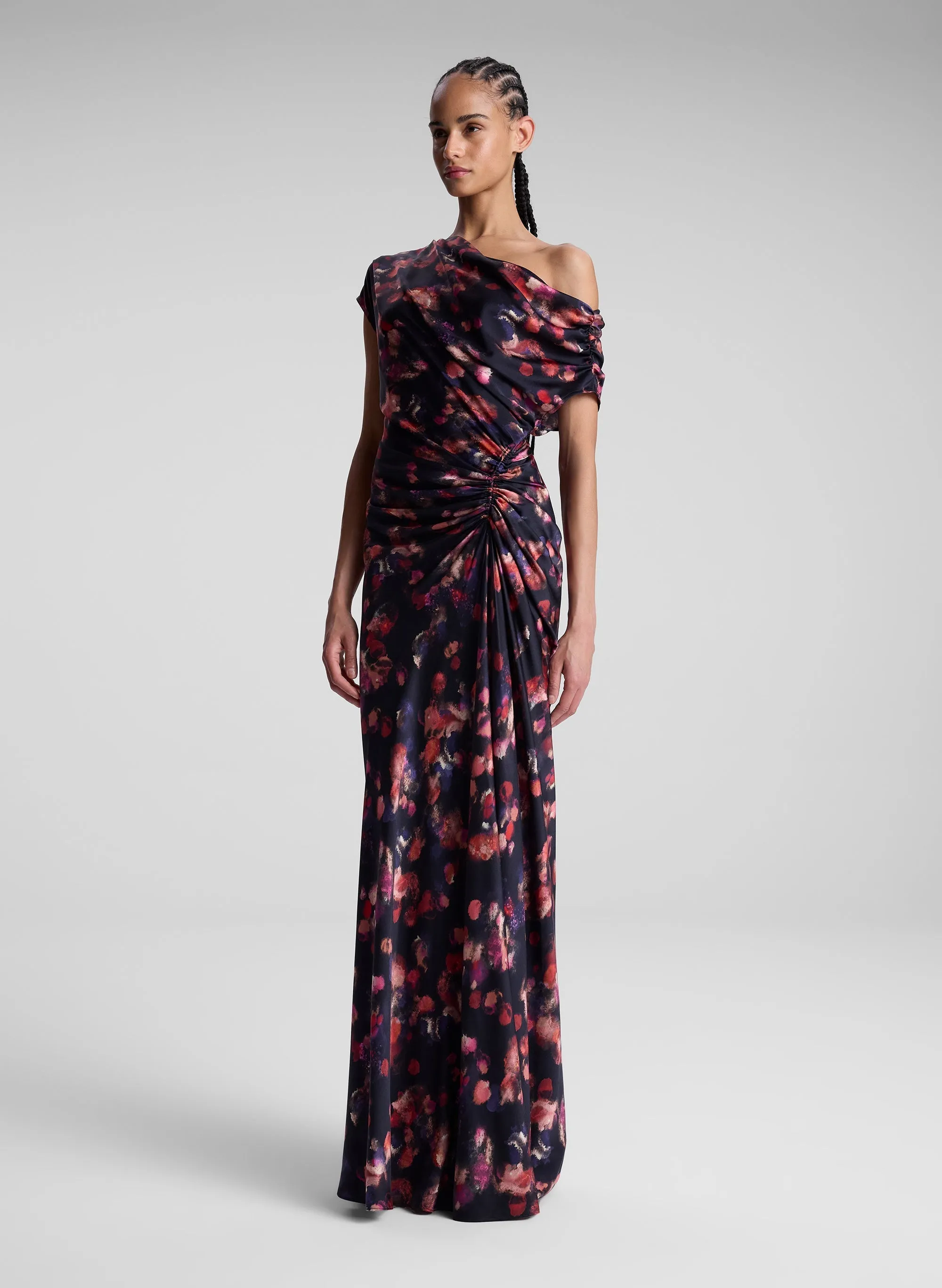 Poppy Stretch Silk Gown