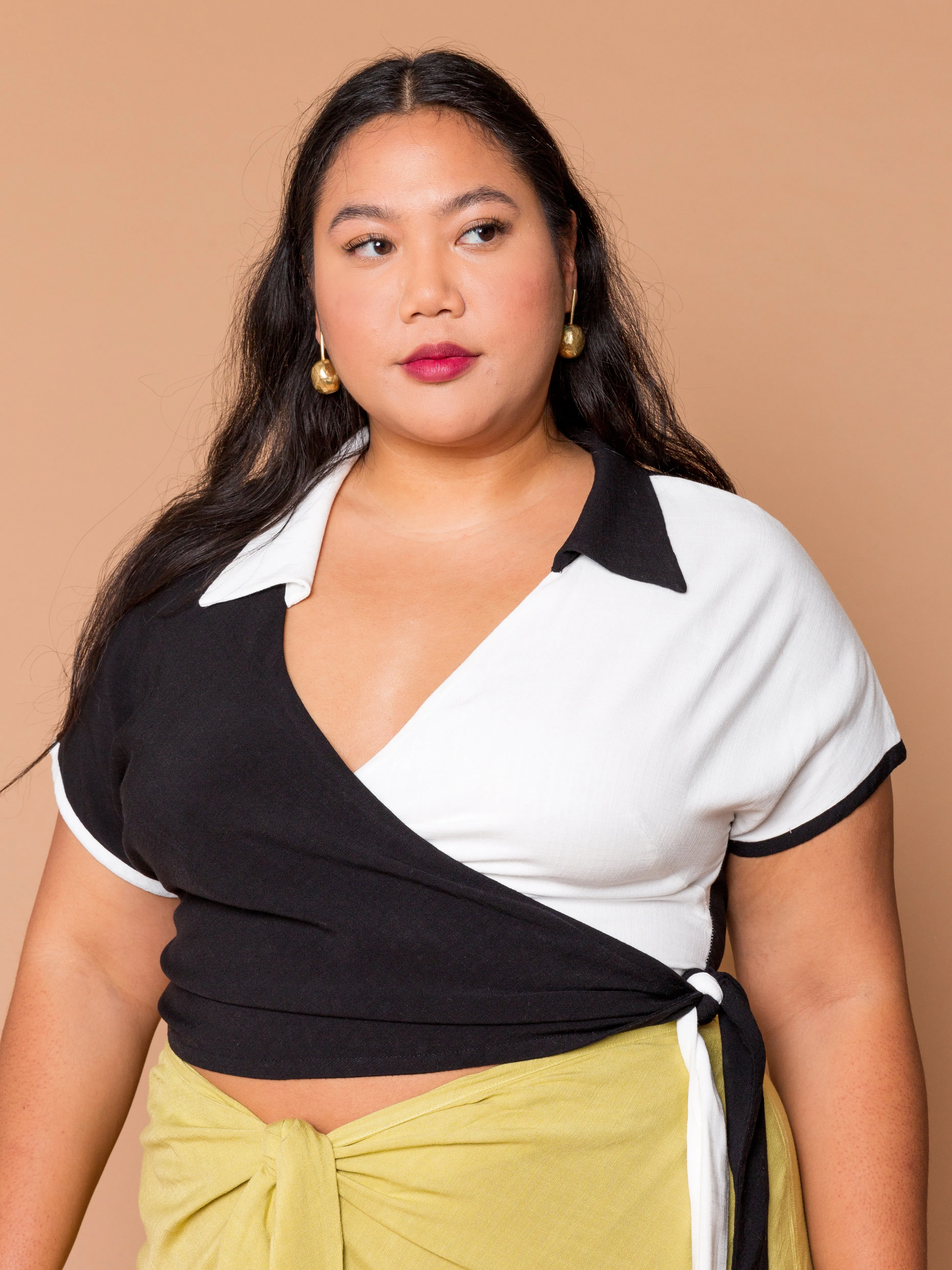 THE BOWLER WRAP TOP ~ YinYang