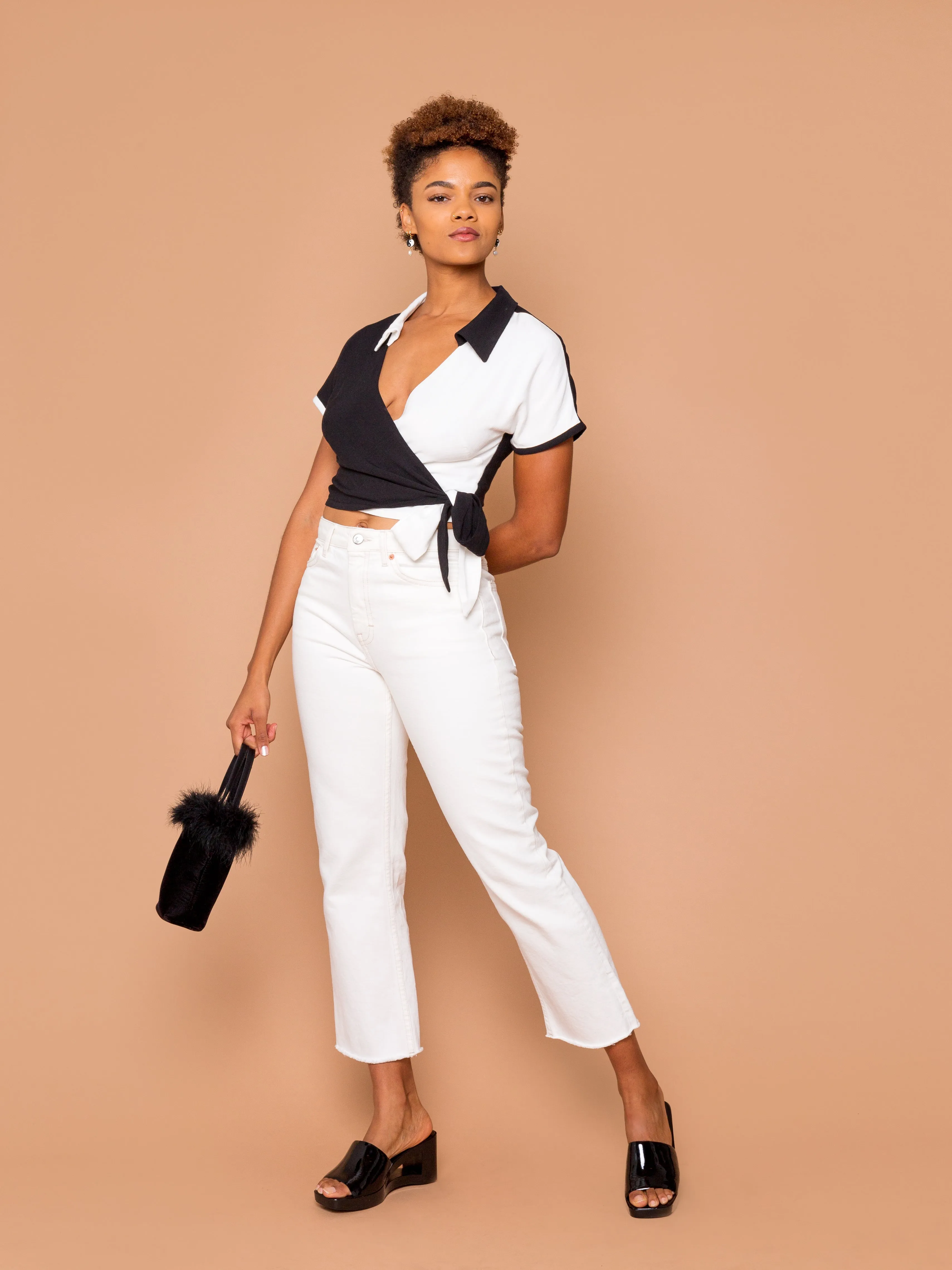 THE BOWLER WRAP TOP ~ YinYang