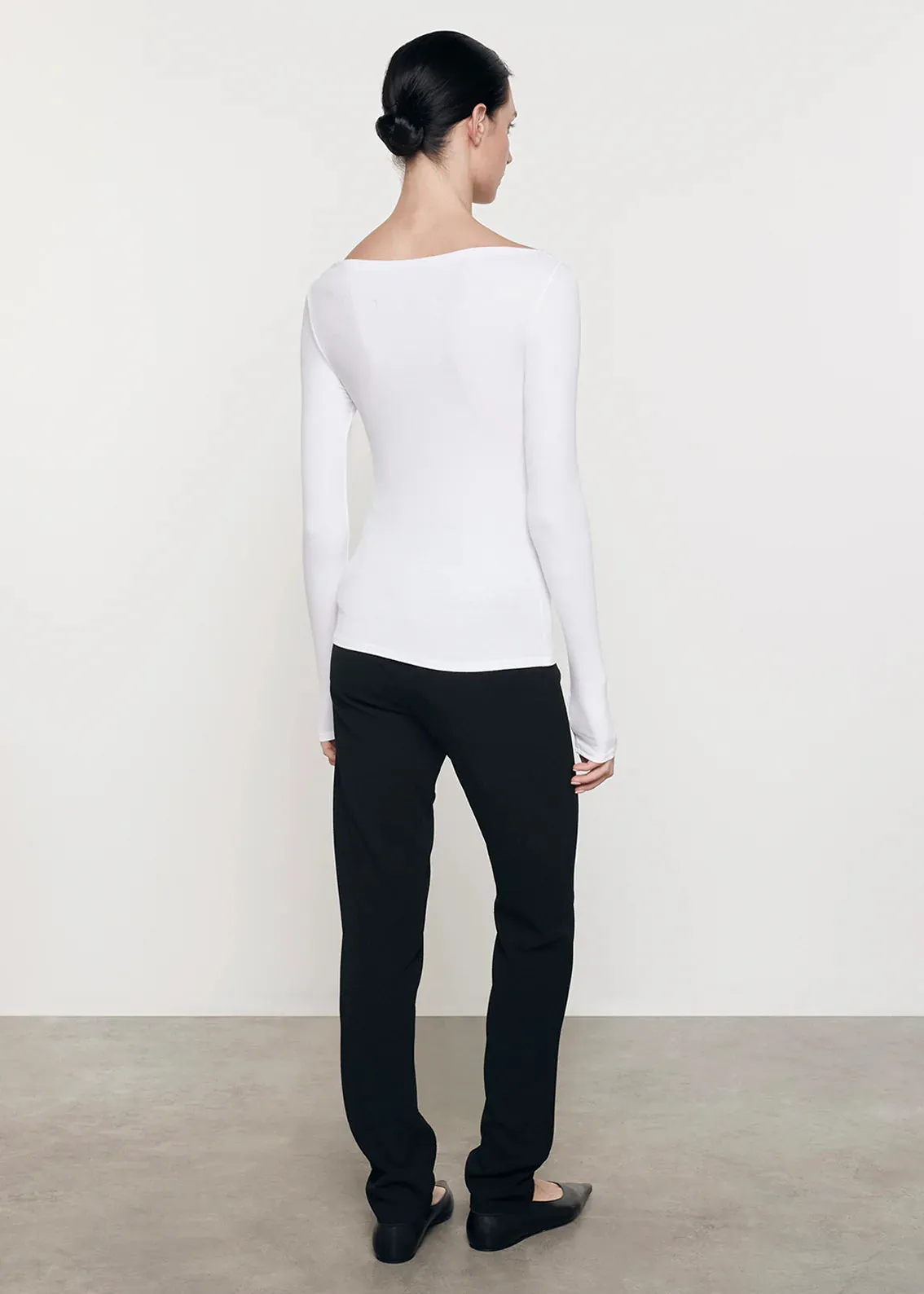 The Silk Knit Boat Neck