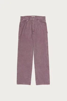 Washed Organic Canvas Pants - Purple