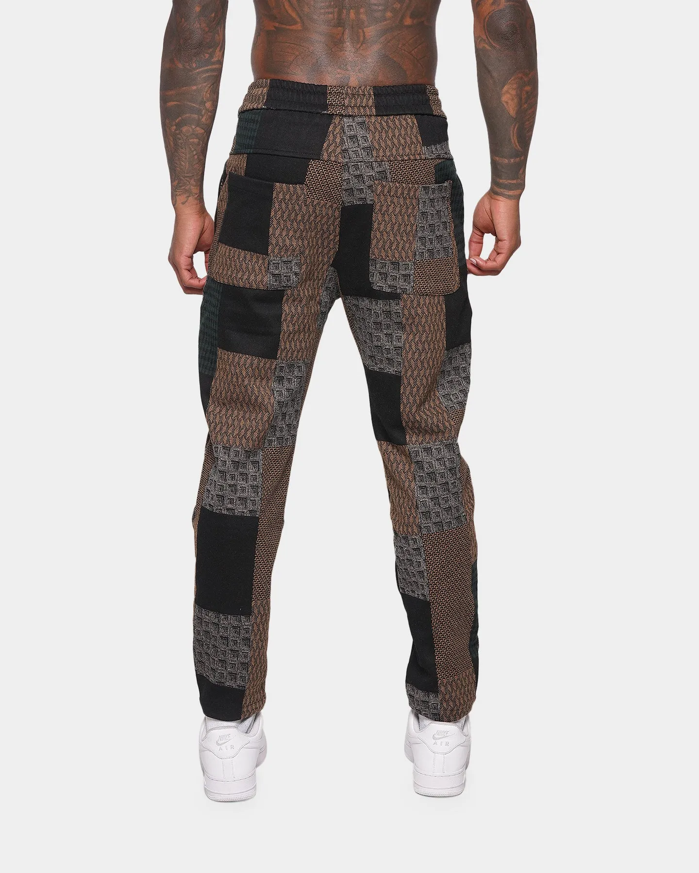 XXIII Erick Patchwork Pants Forest Green/Multi